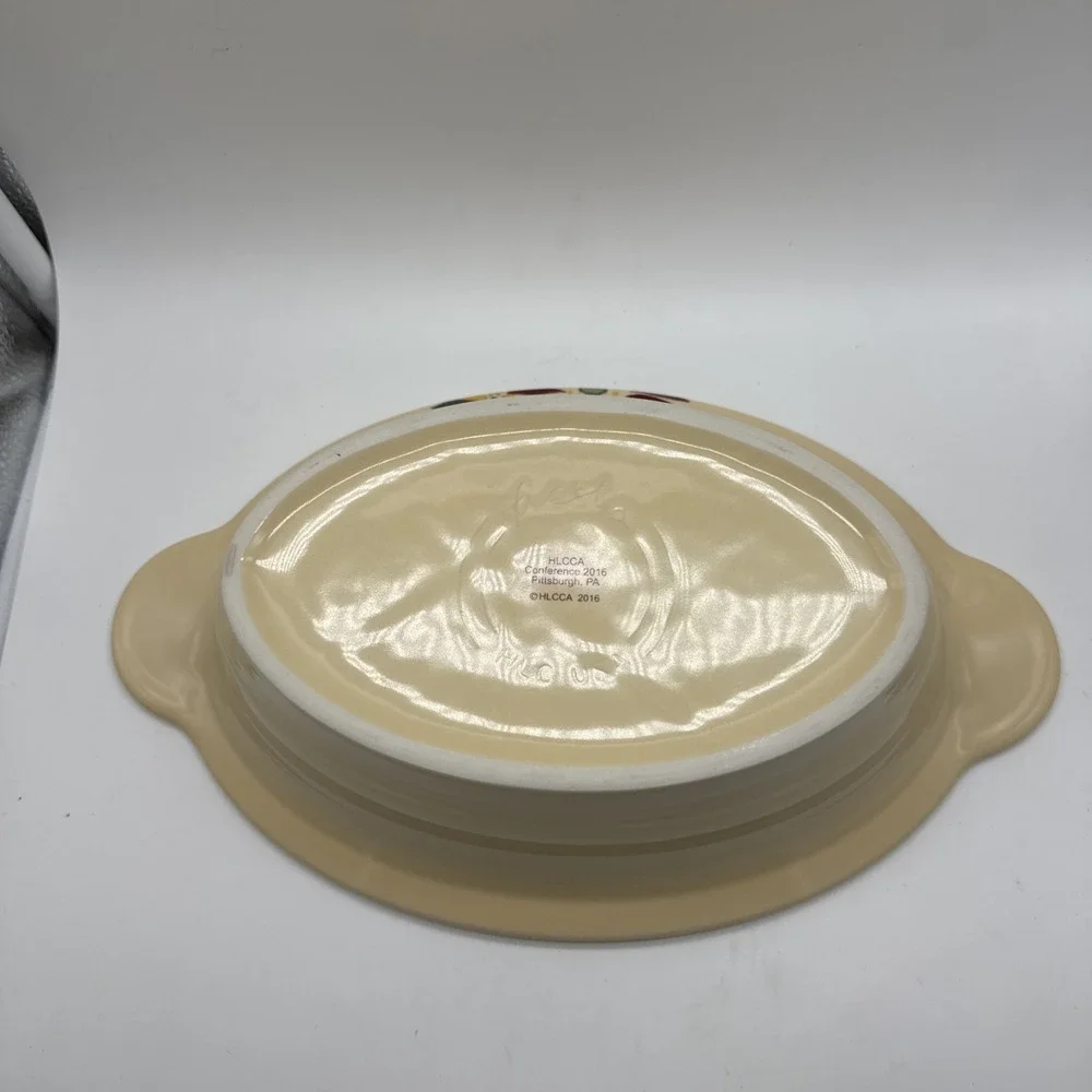 Homer Laughlin Fiesta Open Individual Casserole Dish Clematis HLCCA 2016 PA